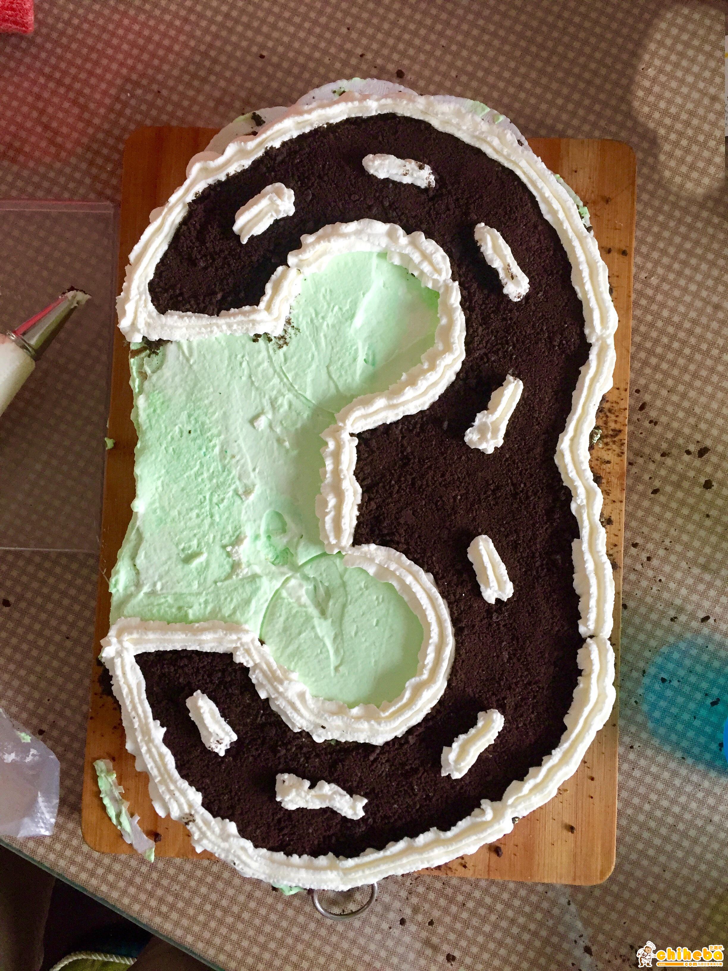3岁创意数字生日蛋糕的做法 步骤9